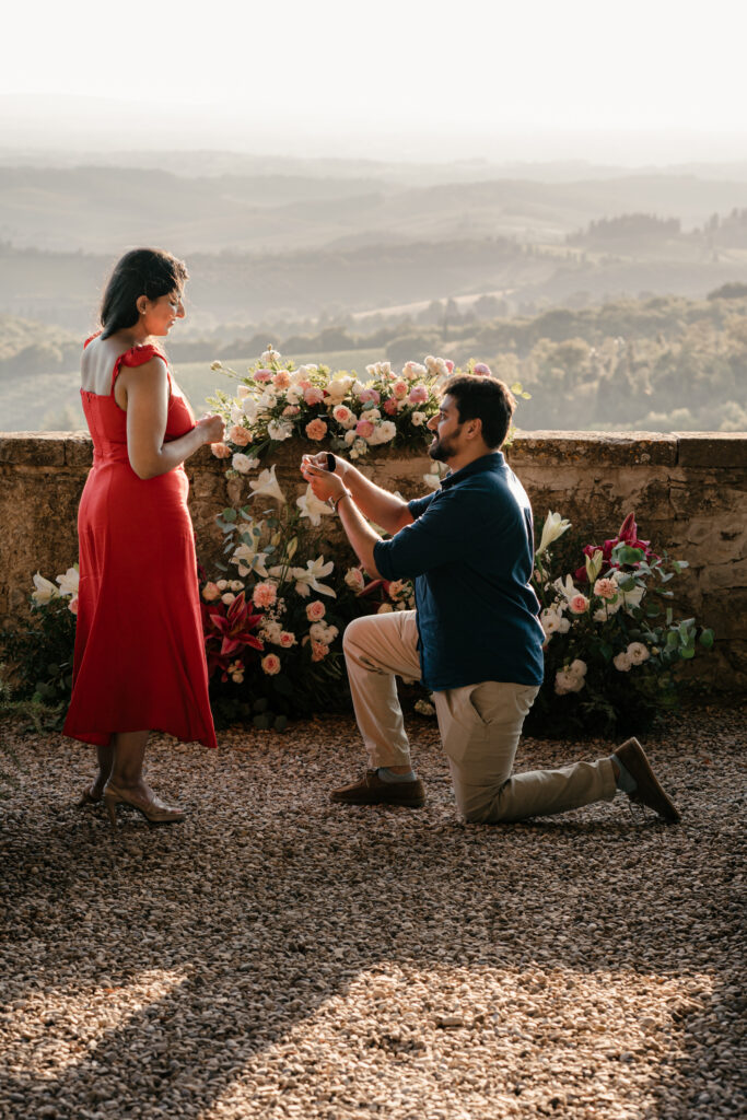 Engagement Secret Proposal in Tuscany at Castello La Leccia