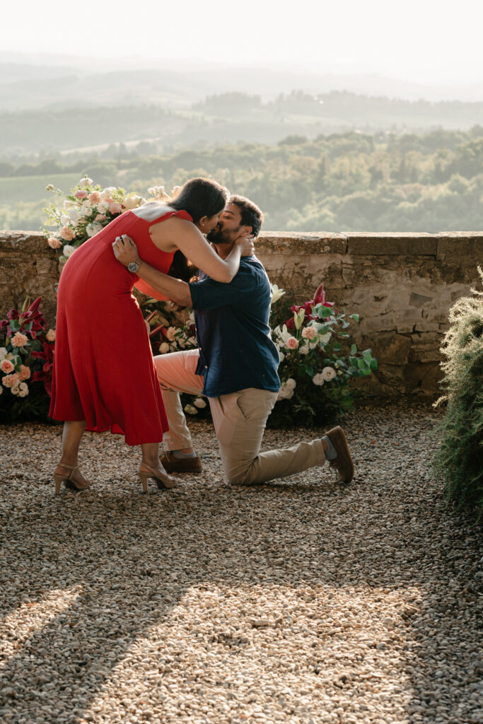 Engagement Secret Proposal in Tuscany at Castello La Leccia