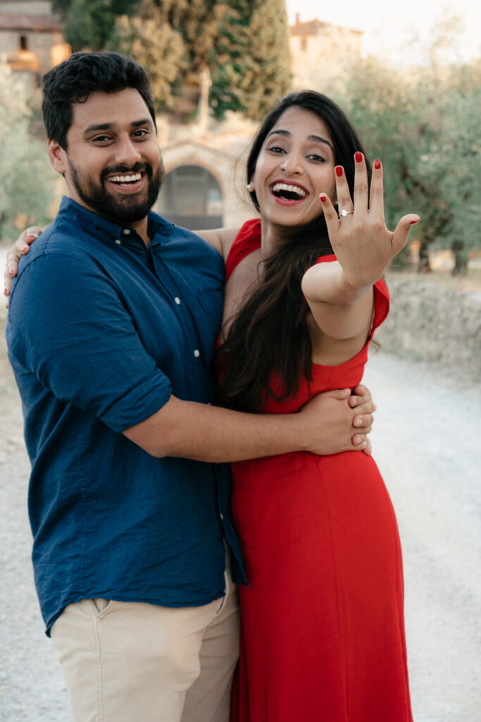 Engagement Secret Proposal in Tuscany at Castello La Leccia