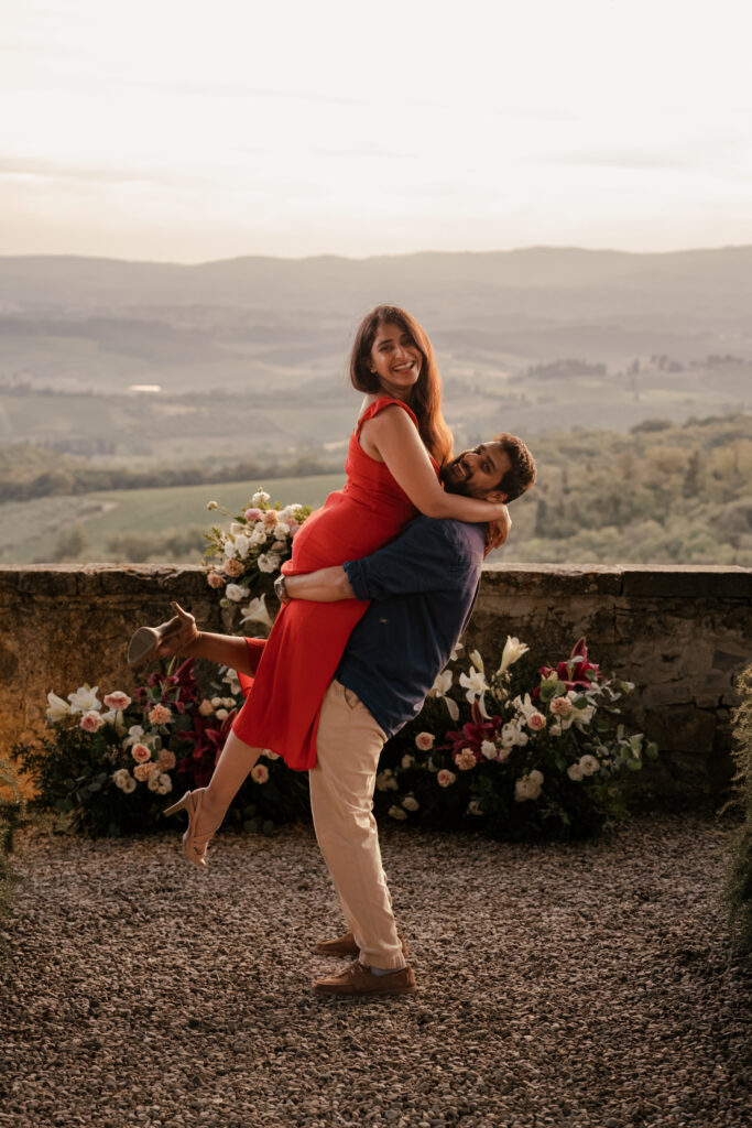 Engagement Secret Proposal in Tuscany at Castello La Leccia